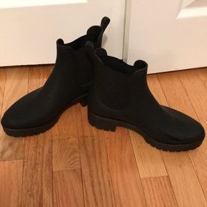 jeffery campbell black weather-proof booties